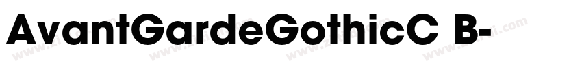 AvantGardeGothicC B字体转换